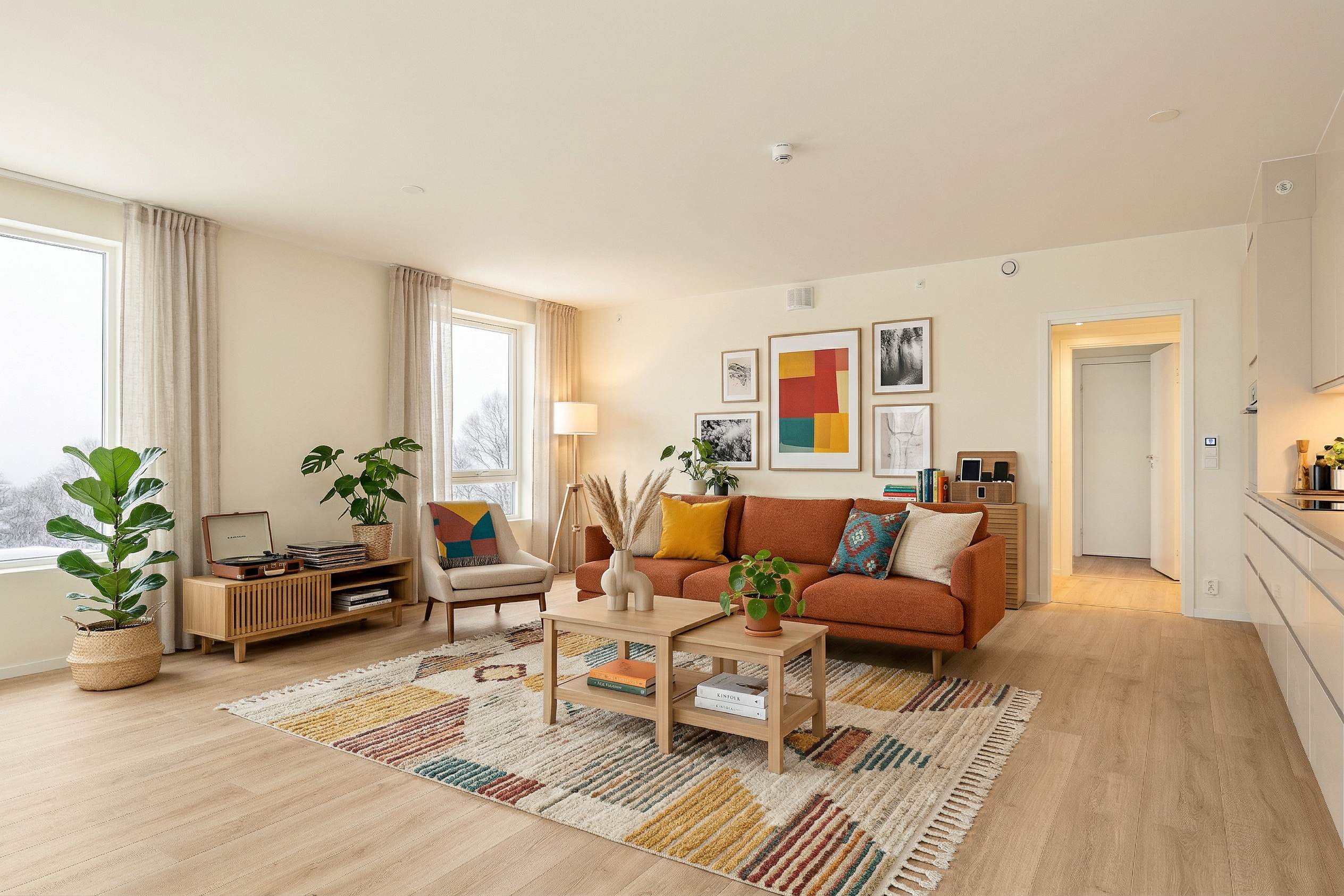 Interior design concept for a living room