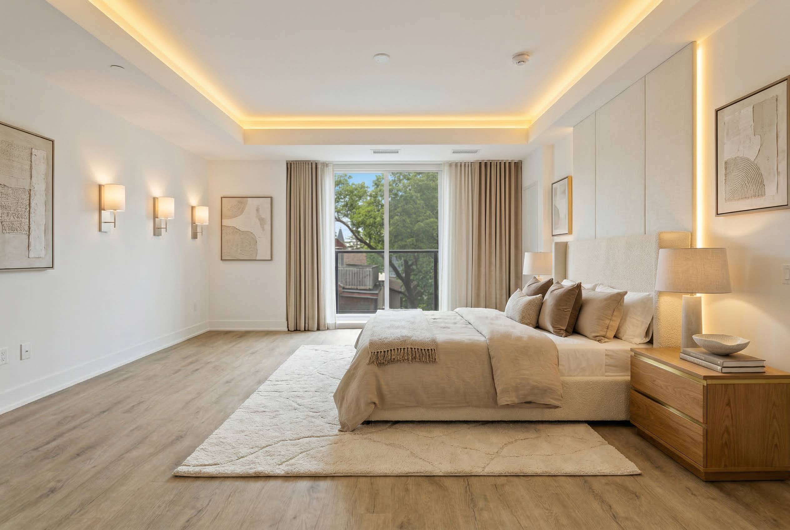 Bedroom after AI redesign