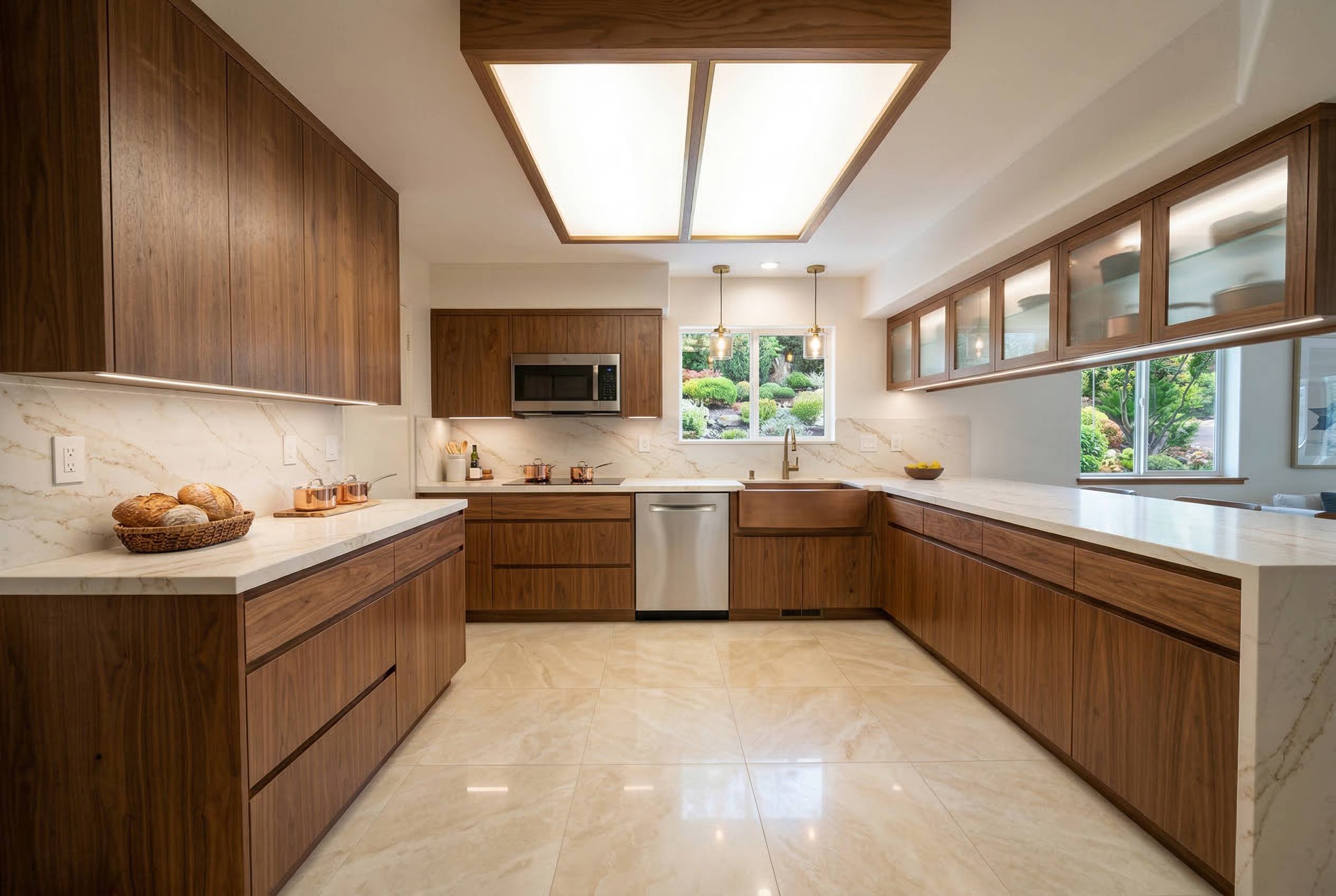 Kitchen after AI redesign