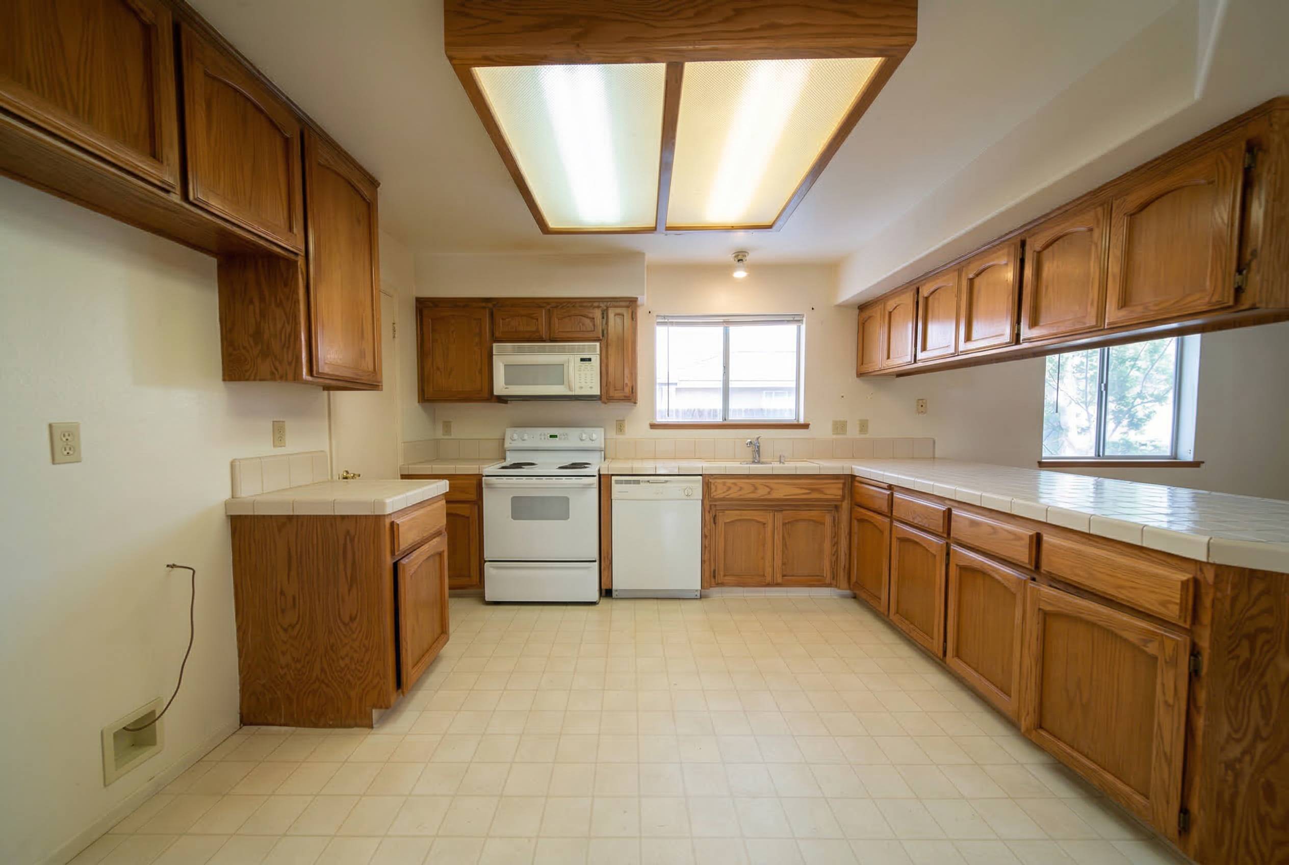 Kitchen before AI redesign