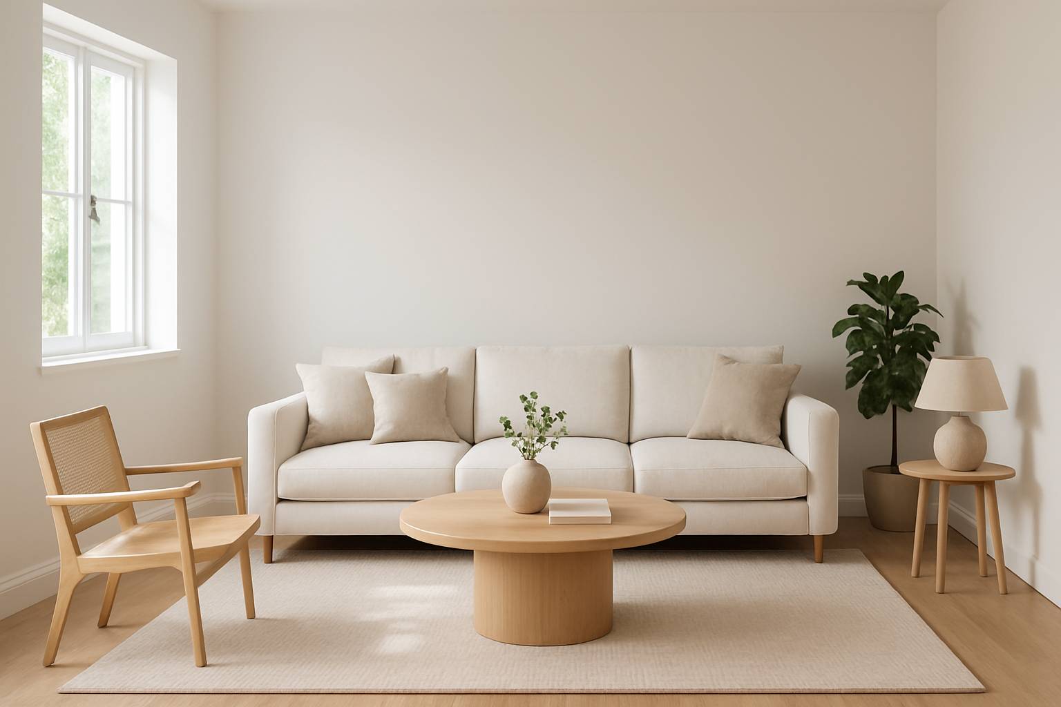 Room before paint color visualization